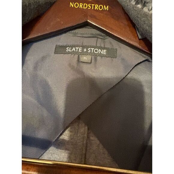 Slate & Stone Men's Gray Blazer XL Single-Breasted Two-Button - Picture 11 of 11